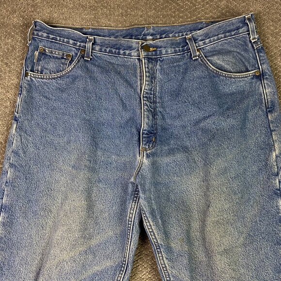 Carhartt B155 DST Relaxed Fit Fleece Lined Jeans Mens 42x32 Measures 41 x 31.5 - Picture 2 of 13